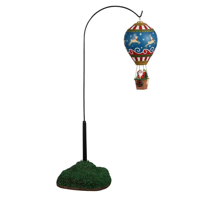 lemax-reindeer-hot-air-balloon-montgolfi-re-anim-e-p-re-no-l image 1