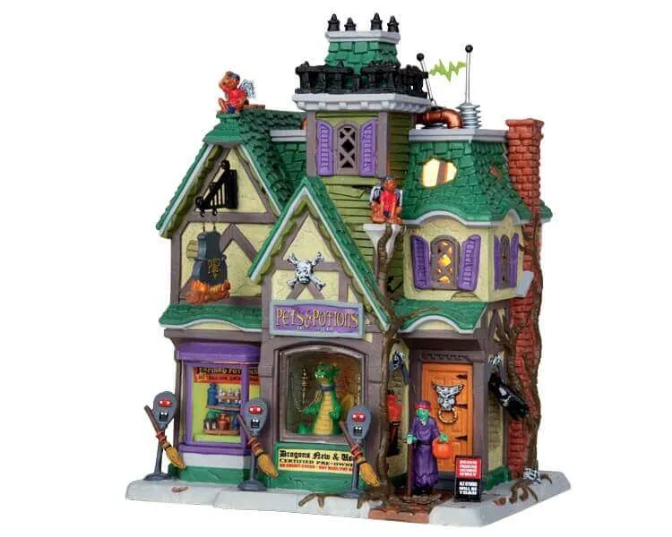 lemax-pets-potions-b-timent-miniature-spooky-town image 1