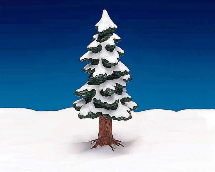 lemax-9-porcelain-pine-tree-sapin-miniature-en-porcelaine-lot-de-9 image 1