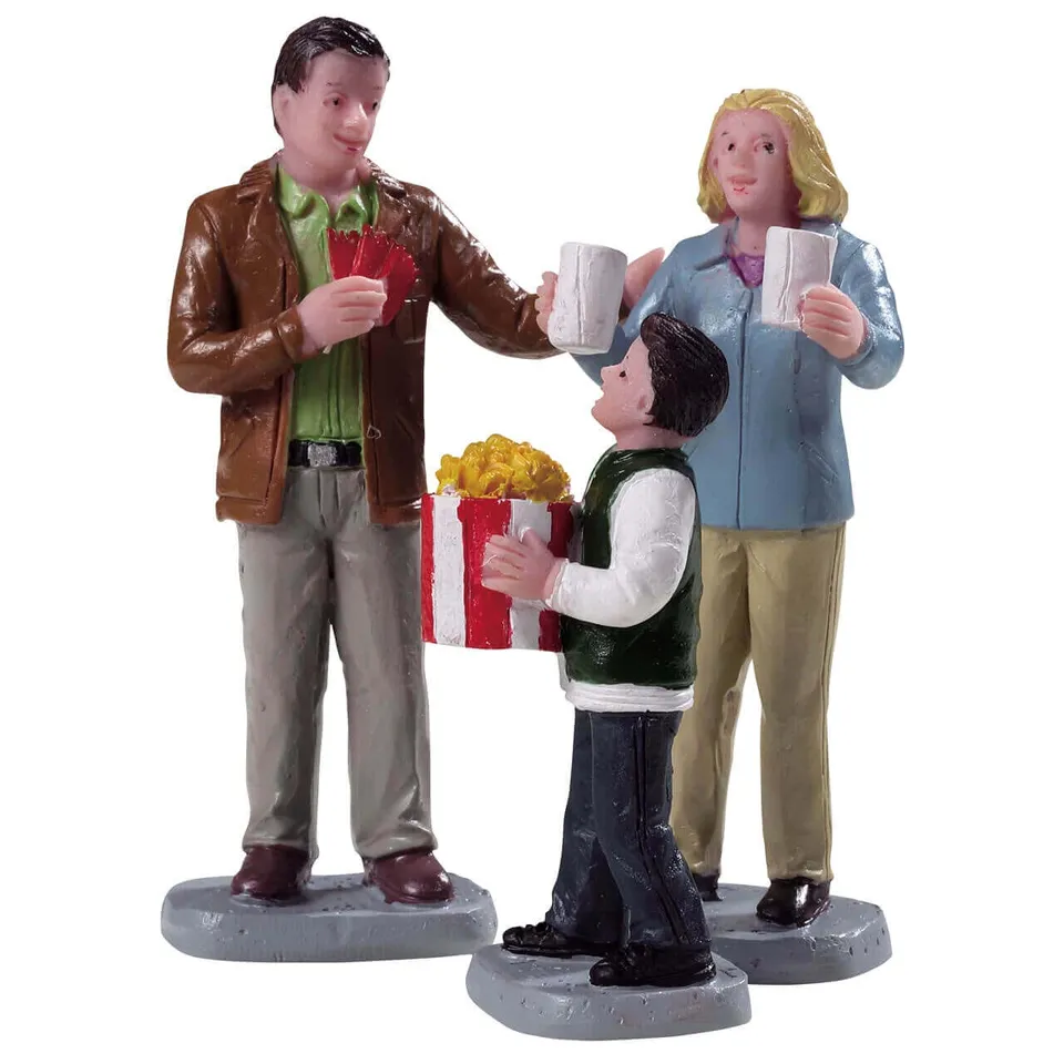 lemax-at-the-movies-miniature-cin-ma-village-de-no-l image 1