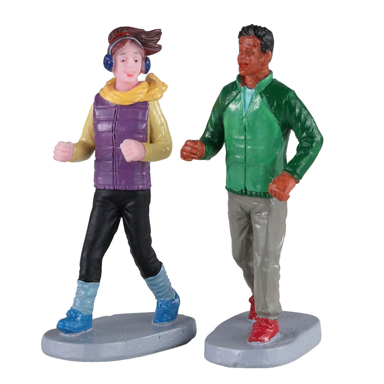 lemax-autumn-jog-figurines-couple-jogging-automne image 1