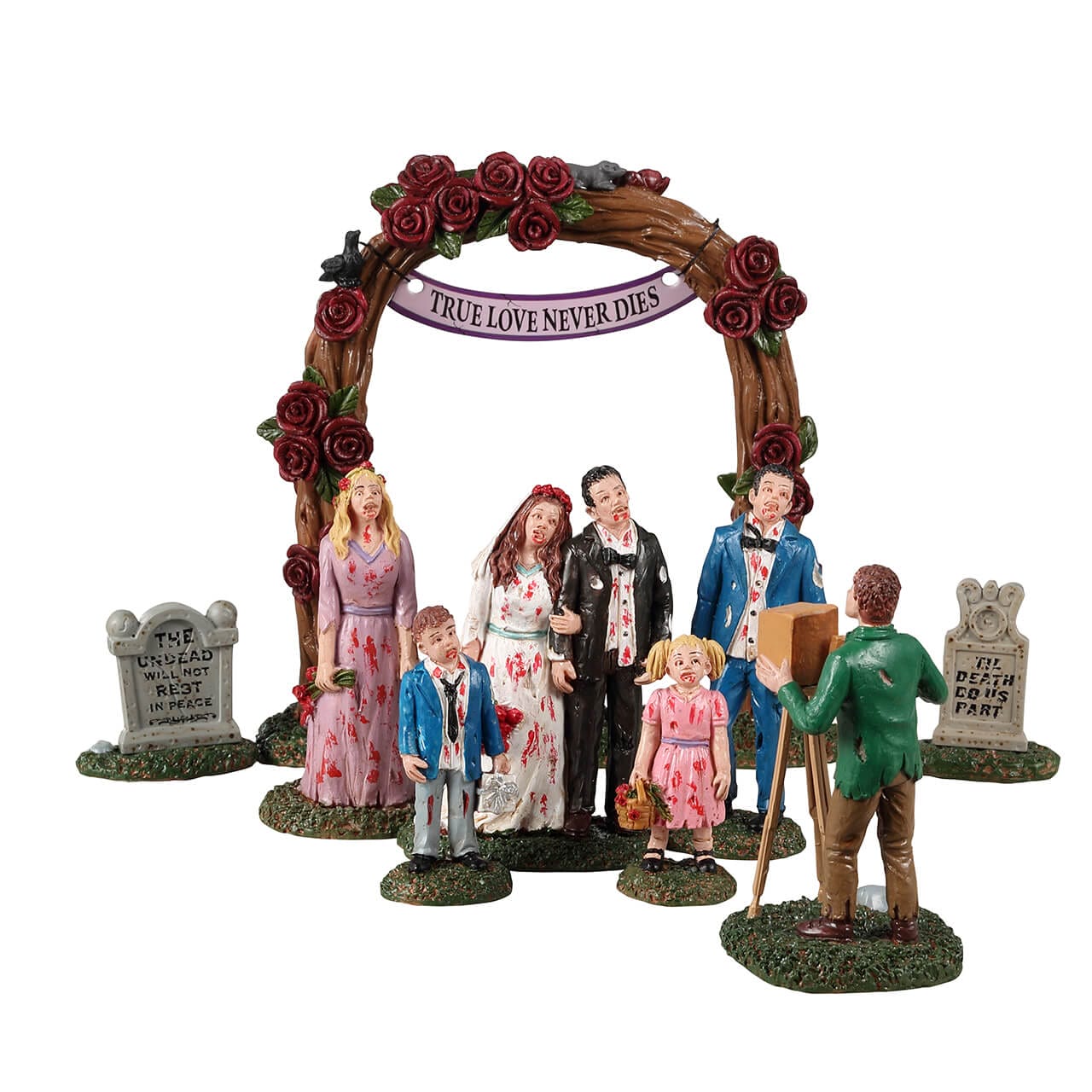 lemax-zombie-wedding-party-figurine-spooky-town image 5