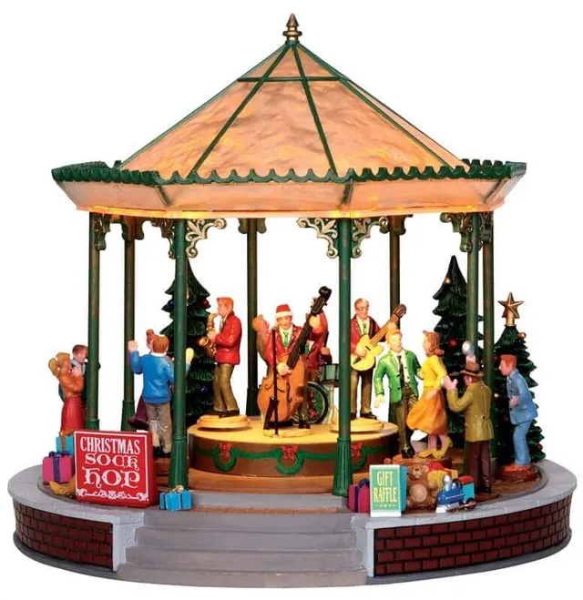 lemax-christmas-sock-hop-sc-ne-anim-e-musicale image 1