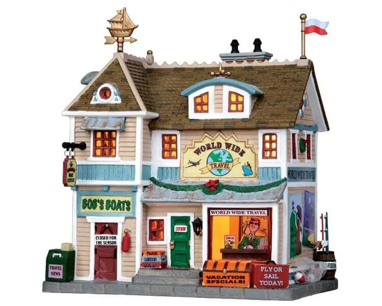 lemax-world-wide-travel-boutique-voyage-miniature-village-de-no-l image 1