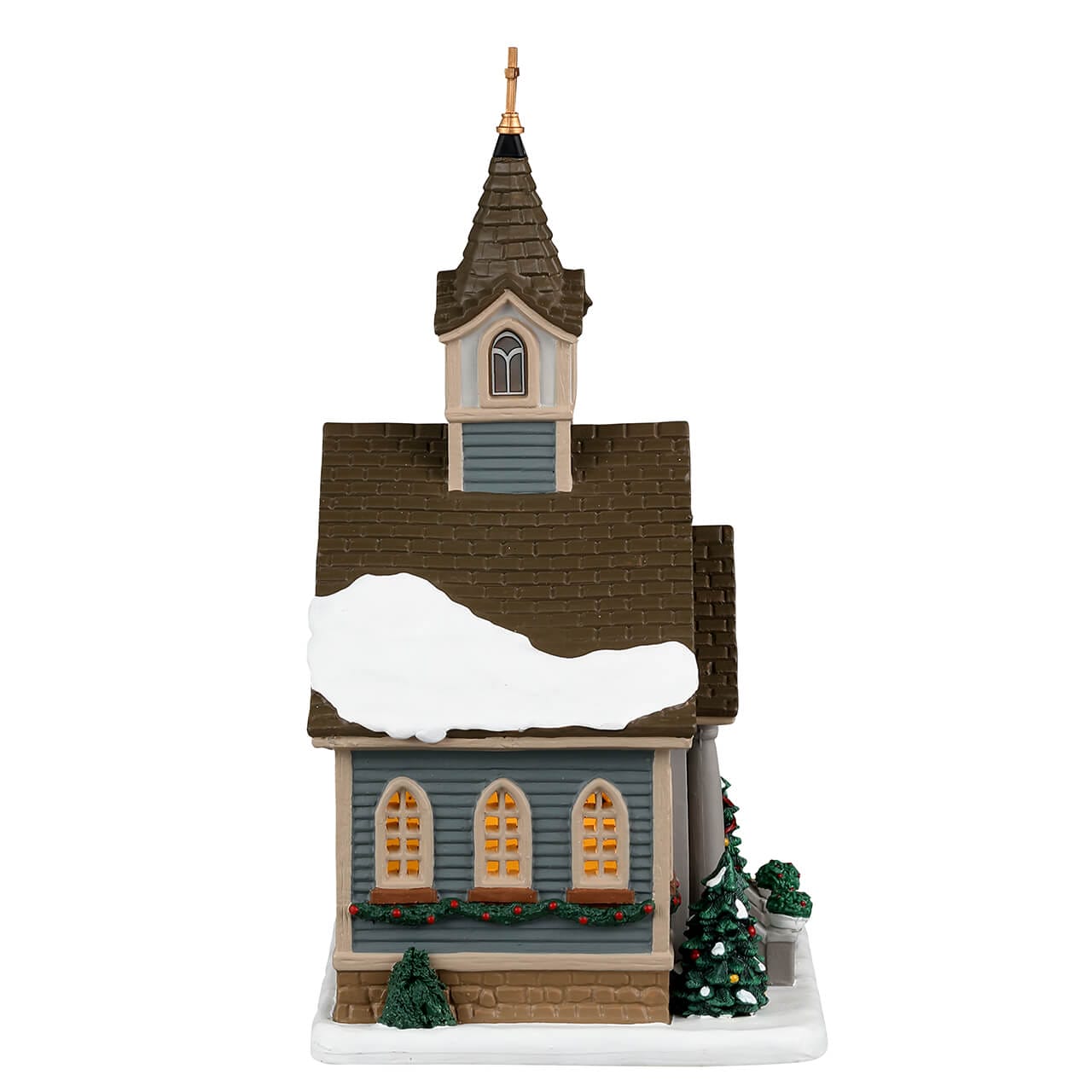 lemax-small-town-church-glise-miniature-lumineuse-caddington image 2