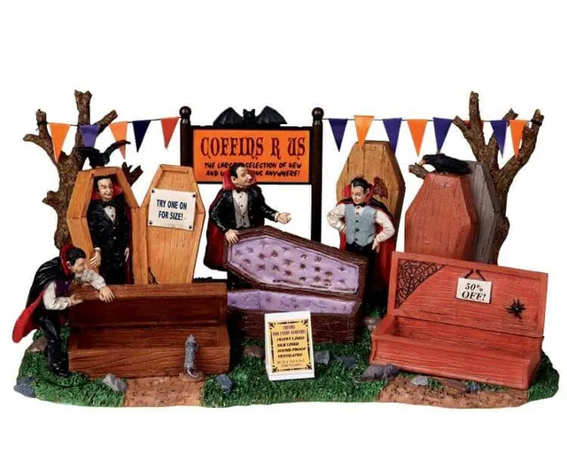 lemax-coffins-r-us-figurine-miniature-de-collection-spooky-town image 1