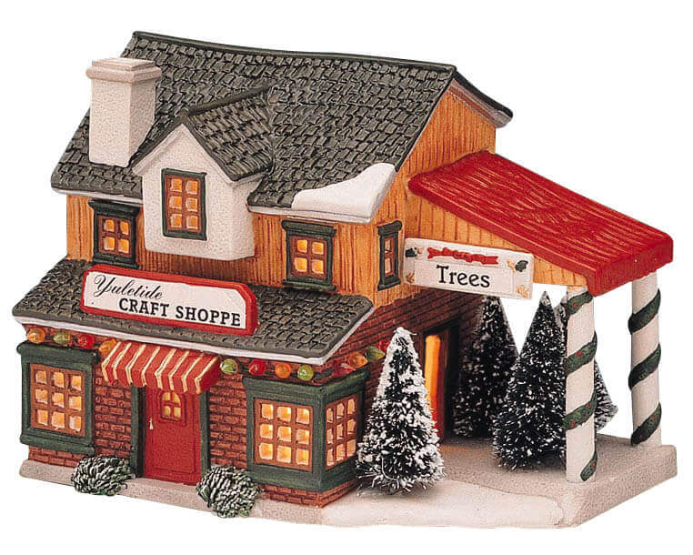 lemax-yuletide-craft-shoppe-maison-de-village-de-no-l-lumineuse image 1