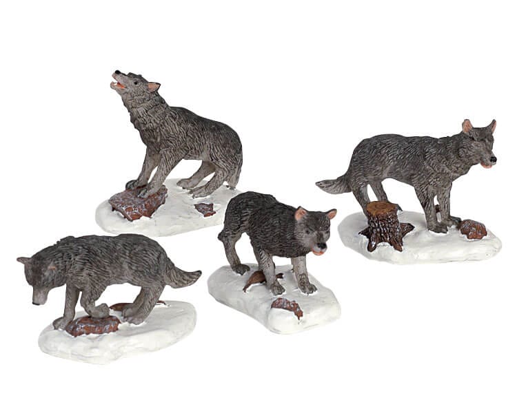 lemax-wolf-pack-meute-de-loups-miniature image 1
