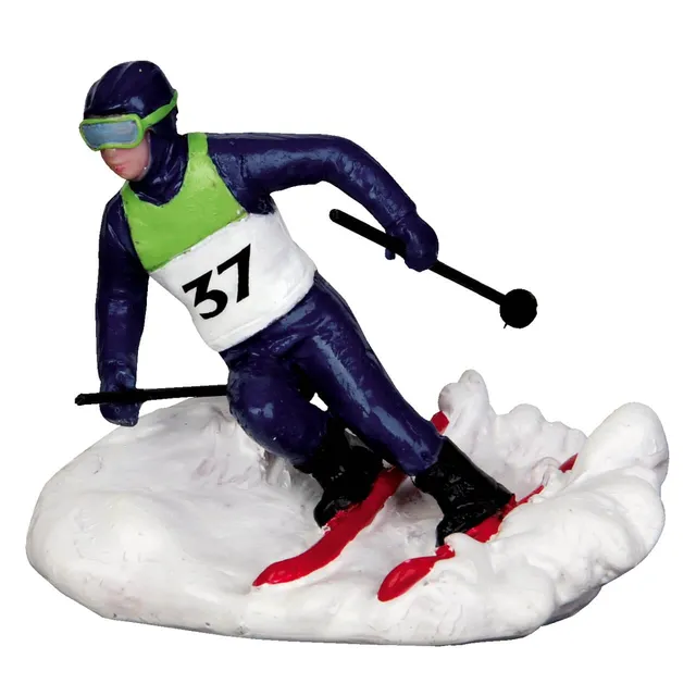 lemax-slalom-racer-figurine-skieur-de-slalom-vail-village image 1