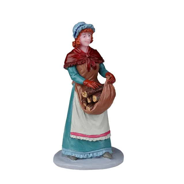 lemax-wood-for-the-fire-figurine-femme-au-bois-caddington-village image 1