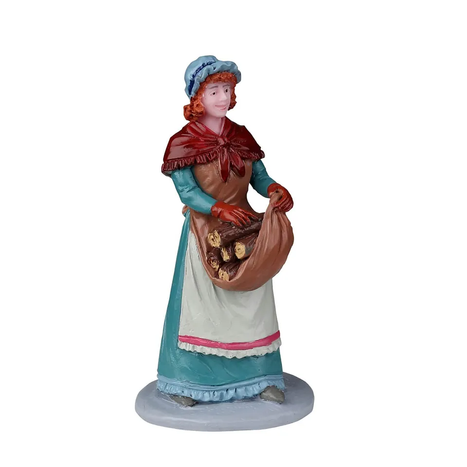 lemax-wood-for-the-fire-figurine-femme-au-bois-caddington-village image 1