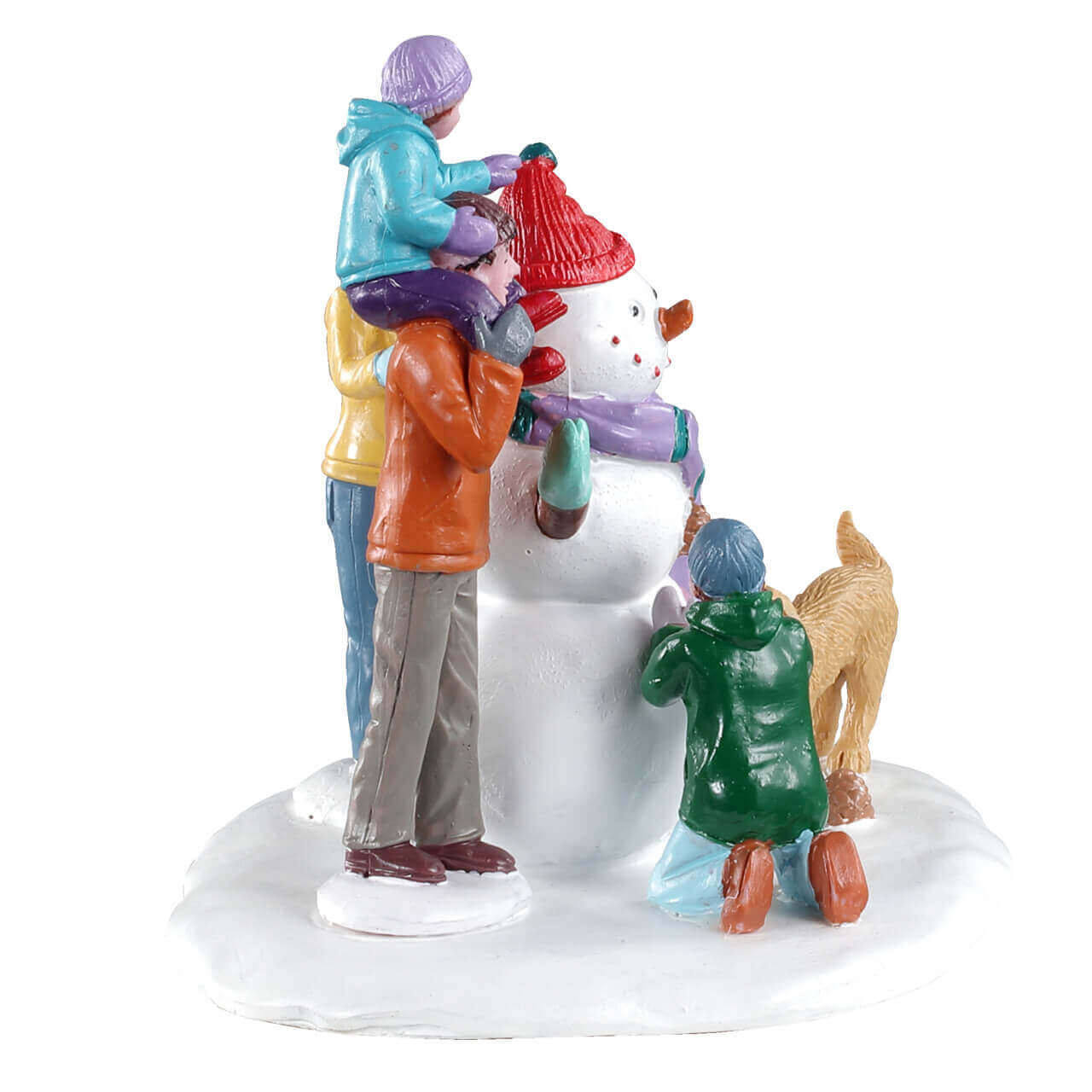 lemax-snowman-teamwork-groupe-figurines-bonhomme-de-neige-vail-village image 2