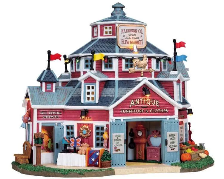 lemax-harrison-co-flea-market-b-timent-march-aux-puces-lumineux image 1