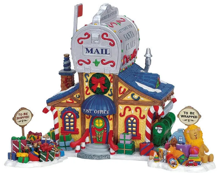 lemax-santa-s-post-office-b-timent-miniature-poste-du-p-re-no-l image 1