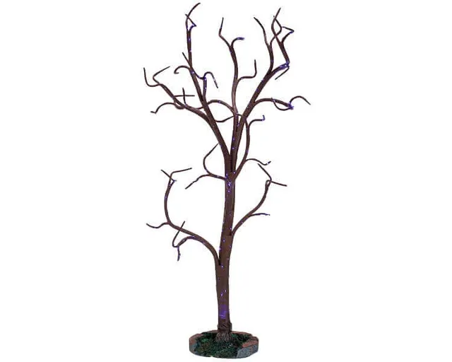 lemax-fibre-optic-tree-large-arbre-miniature-lumineux-spooky-town image 1