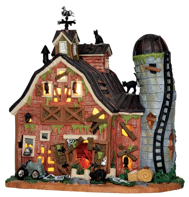 lemax-dilapidated-barn-miniature-grange-hant-e-spooky-town image 1