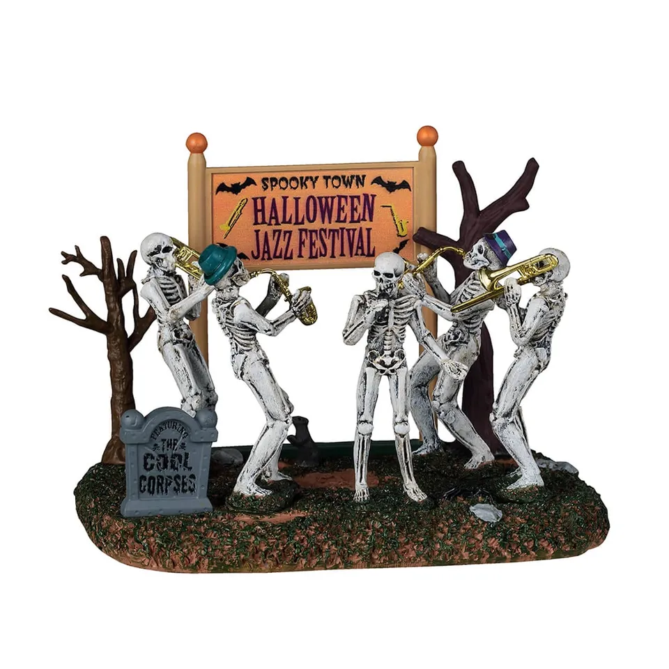 lemax-spooky-town-halloween-jazz-festival-figurine-sc-ne-musicale image 1
