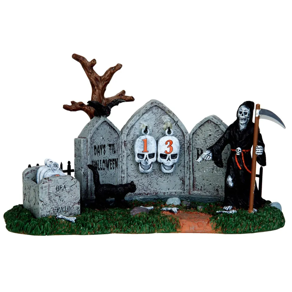 lemax-grim-reaper-countdown-figurine-halloween-spooky-town image 1