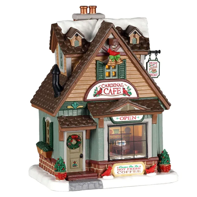 lemax-cardinal-cafe-b-timent-miniature-caf-de-no-l-caddington-village image 1