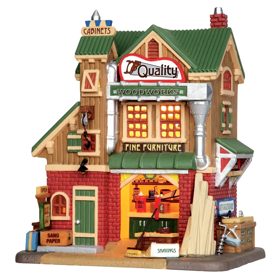 lemax-menards-repair-shop-b-timent-miniature-de-village-de-no-l image 1