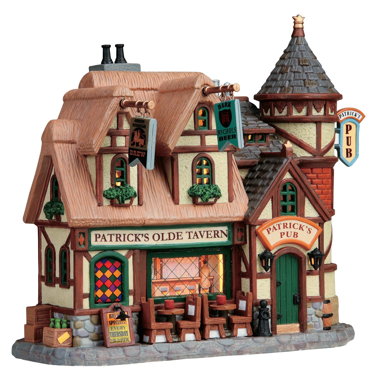 lemax-patrick-s-olde-tavern-taverne-miniature-de-no-l image 1