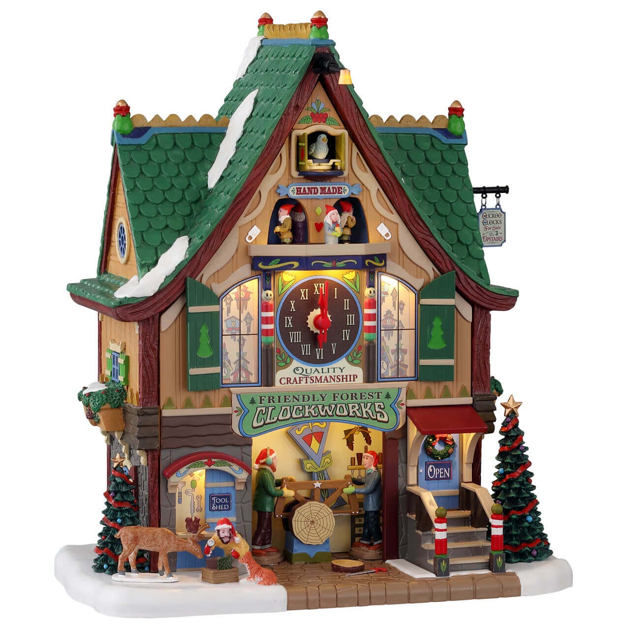lemax-friendly-forest-clockworks-horloge-coucou-anim-e-santa-s-wonderland image 2