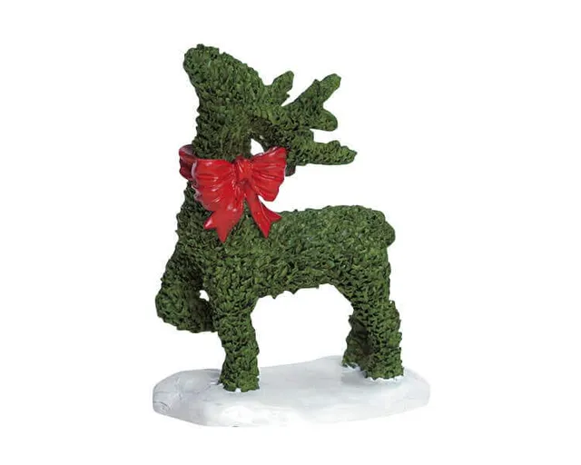 lemax-standing-reindeer-topiary-figurine-topiaire-renne-pour-village-de-no-l image 1