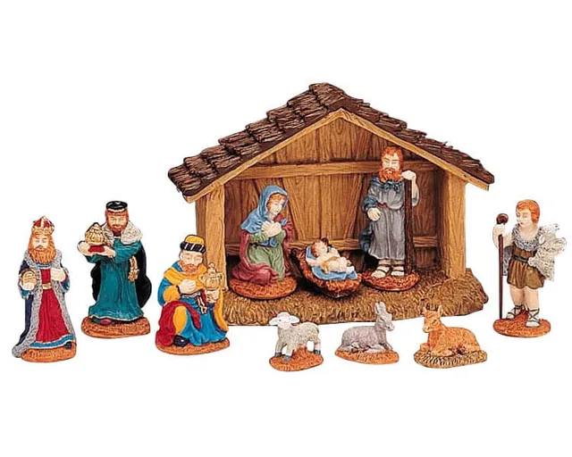 lemax-nativity-set-of-11-cr-che-miniature-11-pi-ces image 1