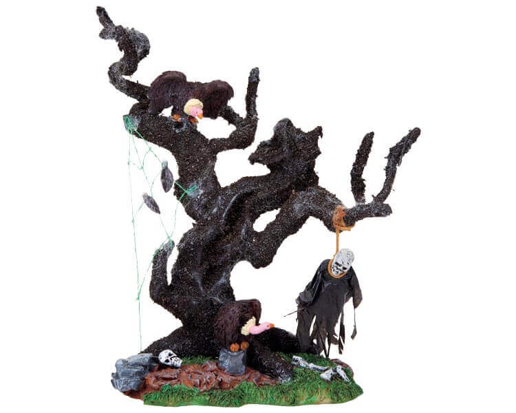 lemax-spooky-tree-vultures-arbre-miniature-spooky-town image 2