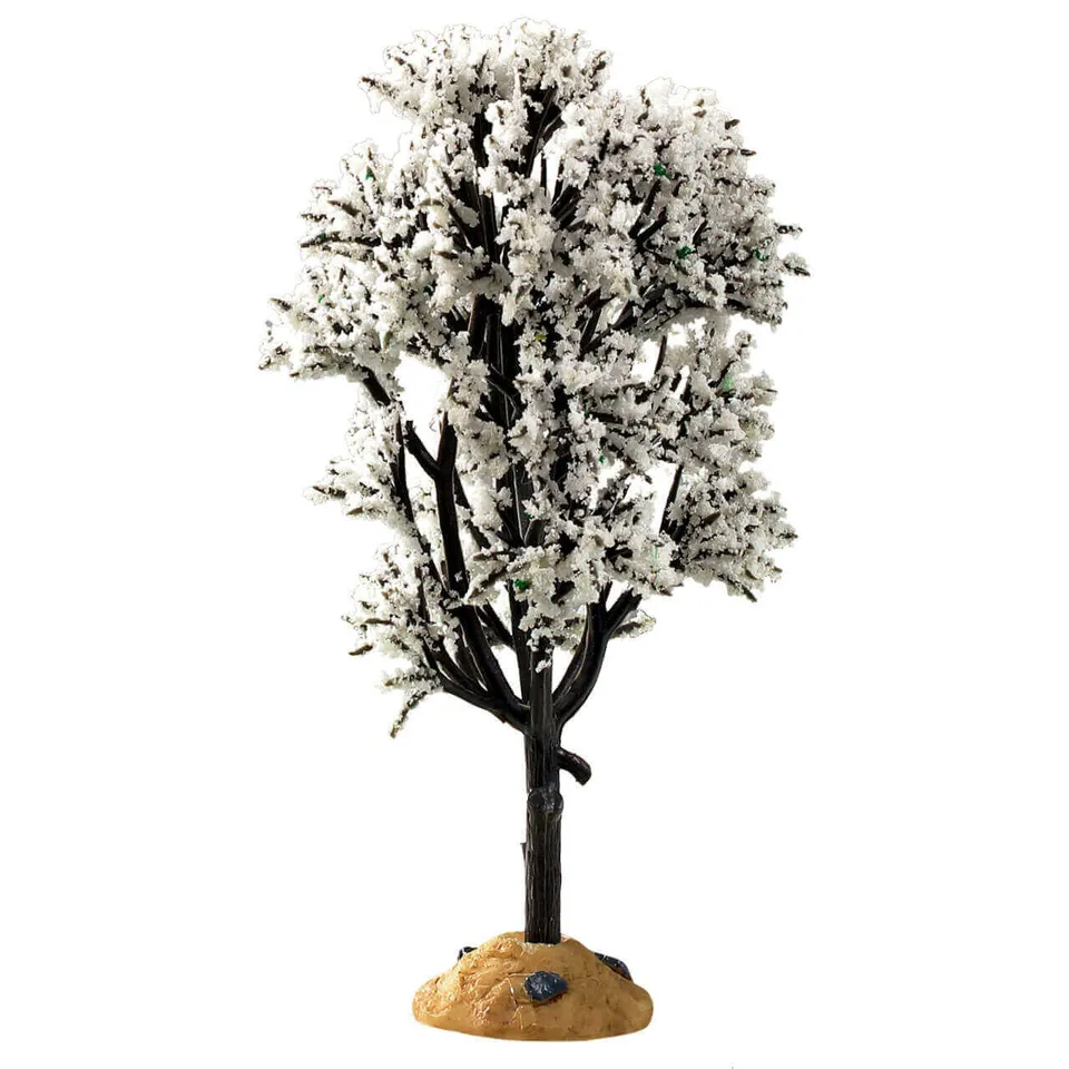 lemax-white-hawthorn-tree-arbre-miniature-blanc-enneig image 1