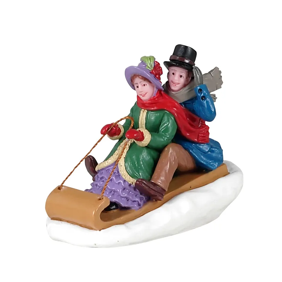 lemax-victorian-toboggan-ride-figurine-luge-caddington image 1