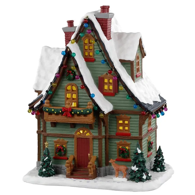 lemax-hide-away-cabin-chalet-miniature-lumineux-vail-village image 1