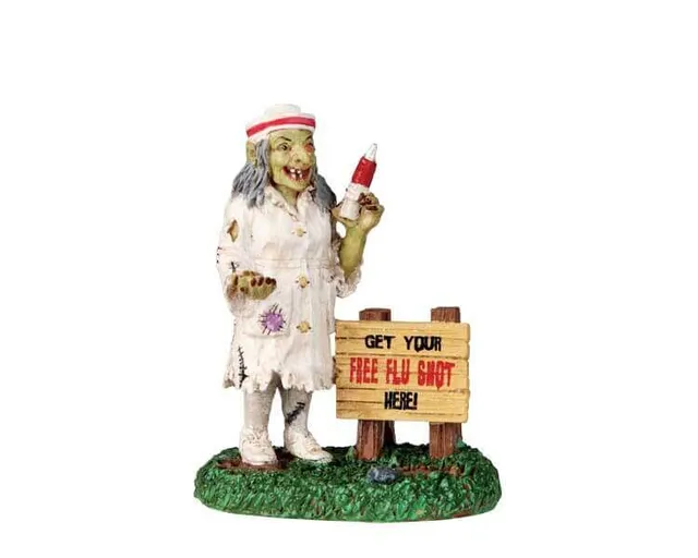 lemax-free-flu-shots-figurine-spooky-town image 1
