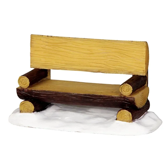 lemax-log-bench-accessoire-banc-tronc-en-bois-enneig image 1