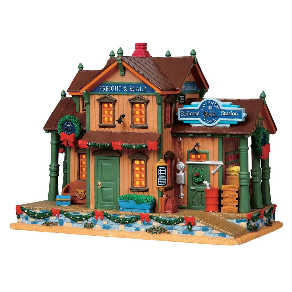 lemax-coventry-cove-r-r-station-gare-miniature-lumineuse image 1