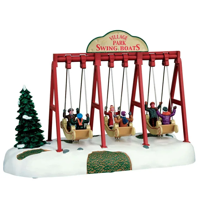 lemax-swing-boats-attraction-bateaux-balan-oires-anim-e-caddington image 1