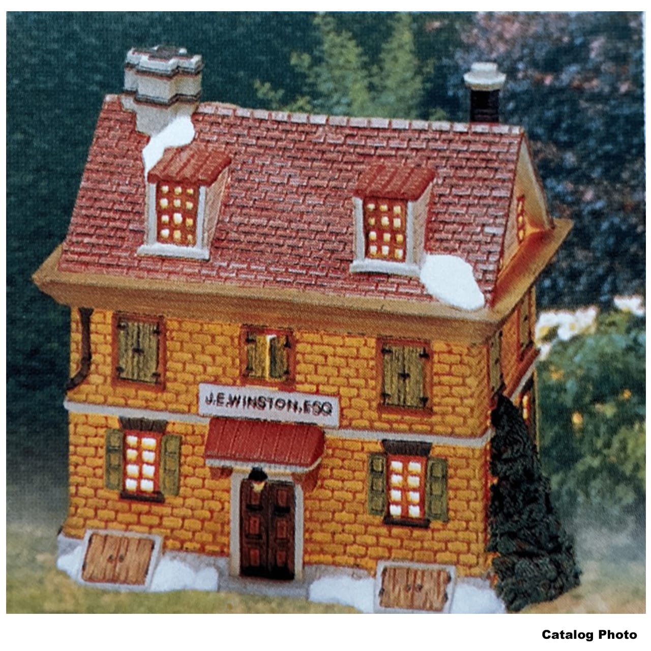 lemax-j-e-winston-esq-figurine-collectionneur-pour-village-miniature image 1