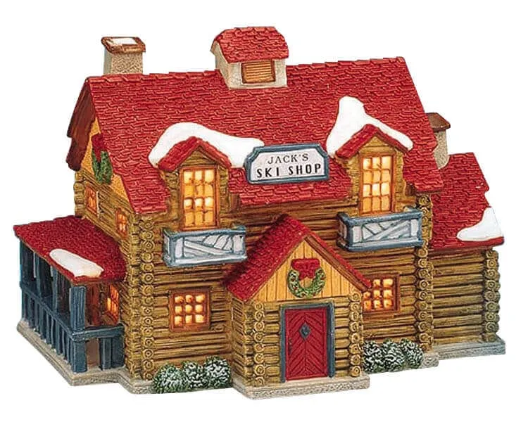 lemax-jack-s-ski-shoppe-b-timent-miniature-lumineux-station-de-ski image 1