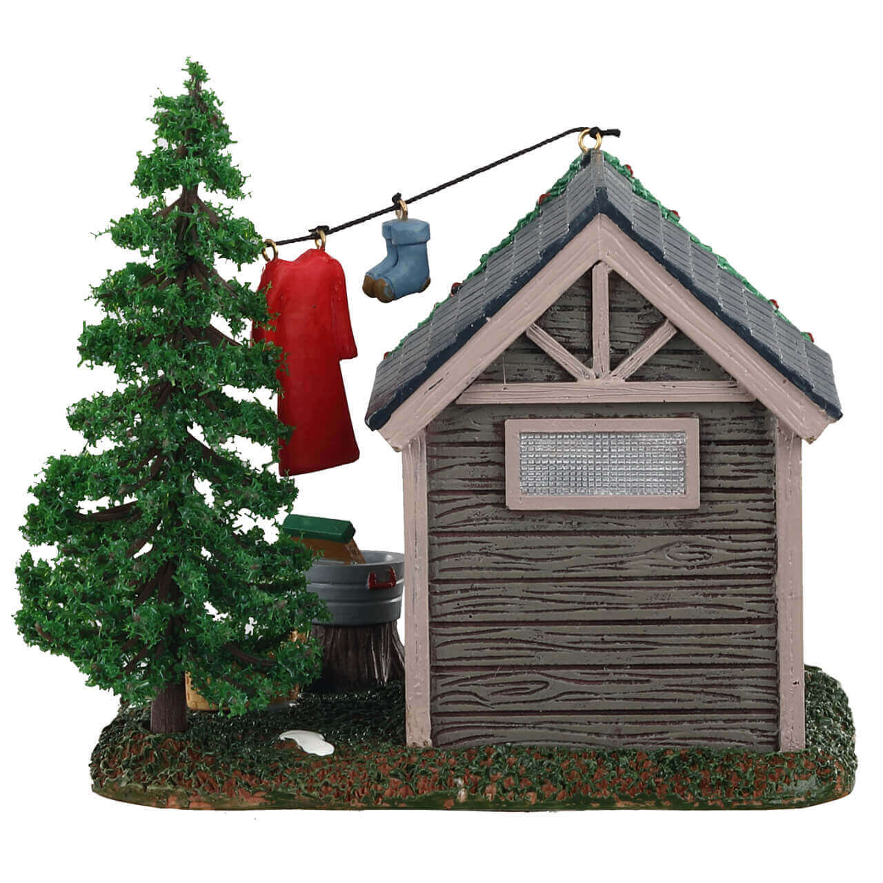 lemax-rustic-washhouse-b-timent-lavoir-rustique-village-de-no-l-miniature image 4