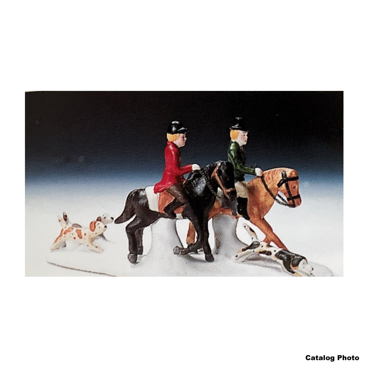 lemax-fox-hunt-figurine-miniature-de-collection-chasse-au-renard image 1