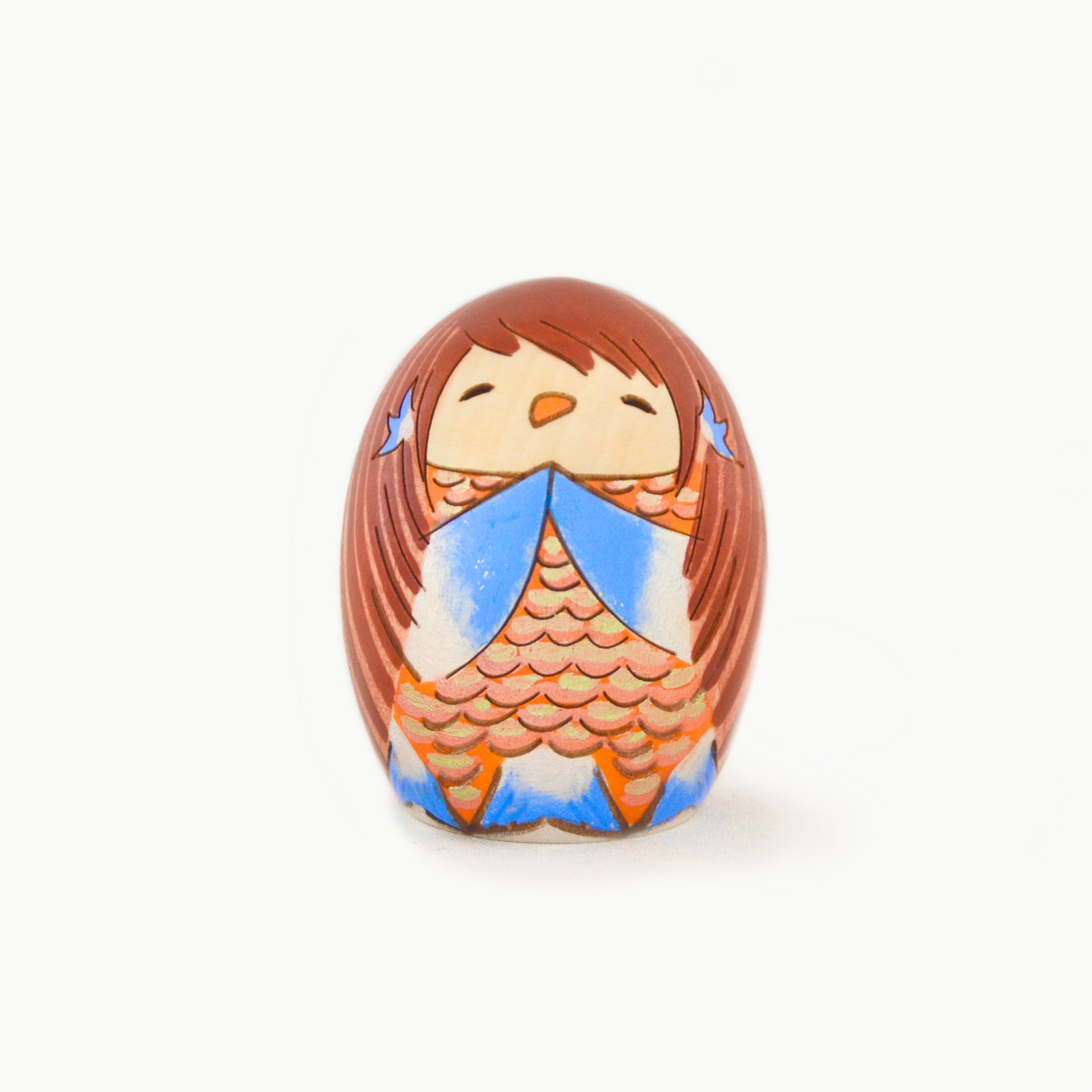 usaburo-kokeshi-amabie-figurine-porte-bonheur-yura-koro-70-mm image 1