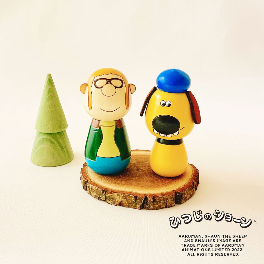 usaburo-kokeshi-shaun-the-sheep-farmer-figurine-artisanale-8-4-cm image 6