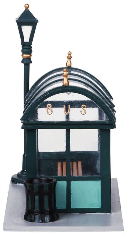 lemax-bus-stop-accessoire-abribus-miniature-de-village image 3