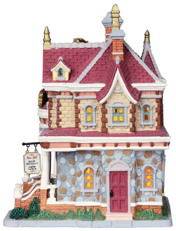 lemax-pine-hill-bed-breakfast-b-timent-miniature-de-collection image 3
