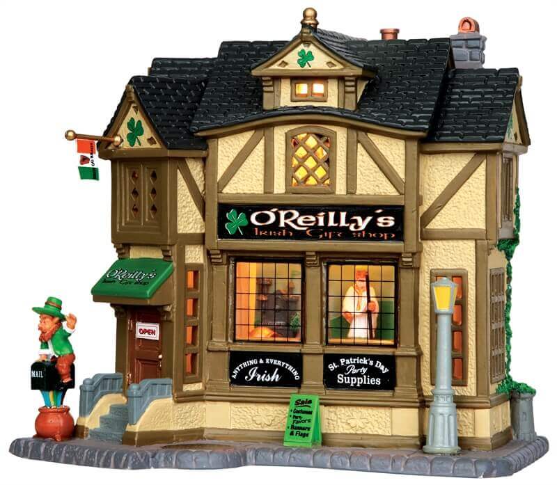 lemax-o-reilly-s-irish-gift-shop-boutique-miniature-irlandaise image 1