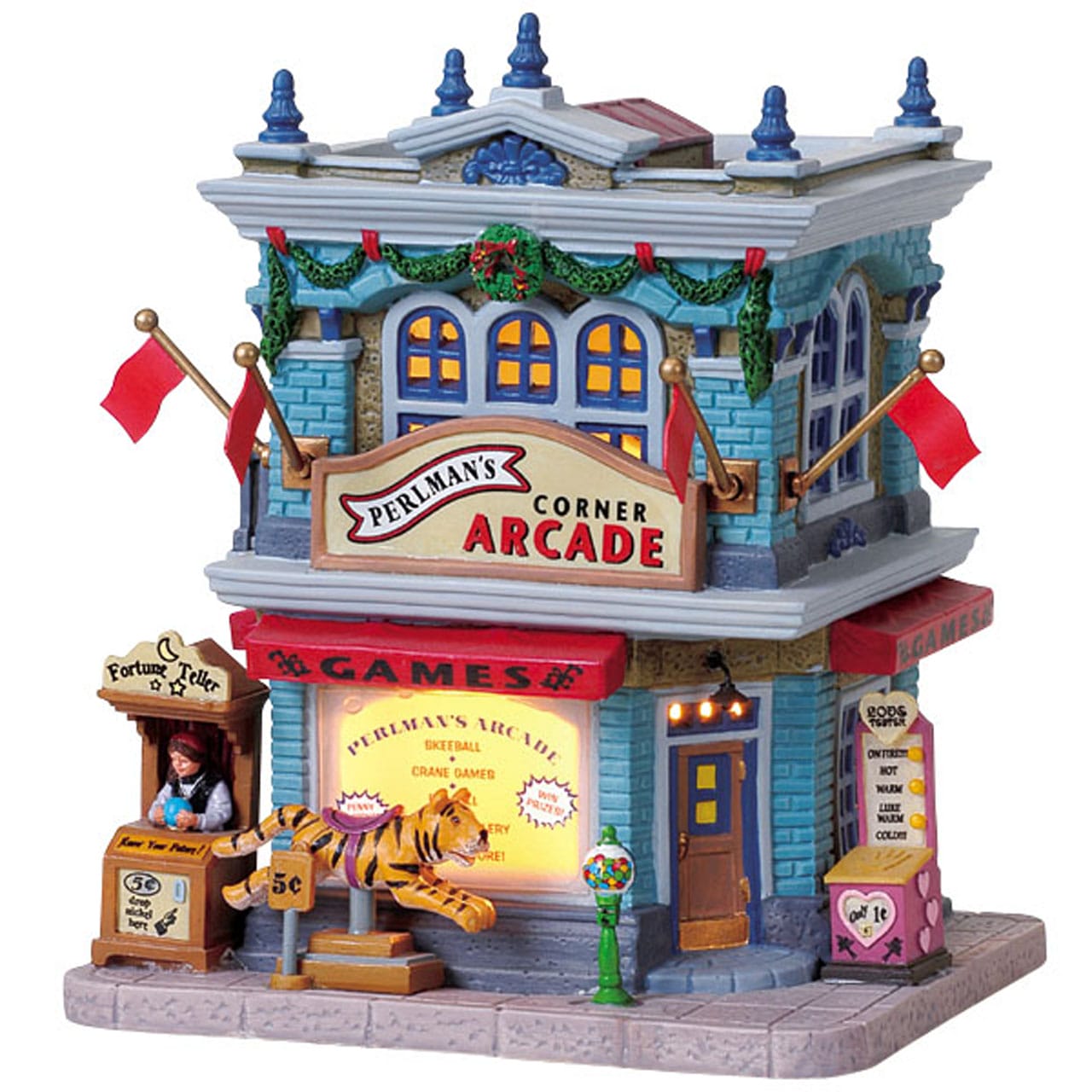 lemax-pearlman-s-corner-arcade-b-timent-miniature-salle-d-arcade image 1