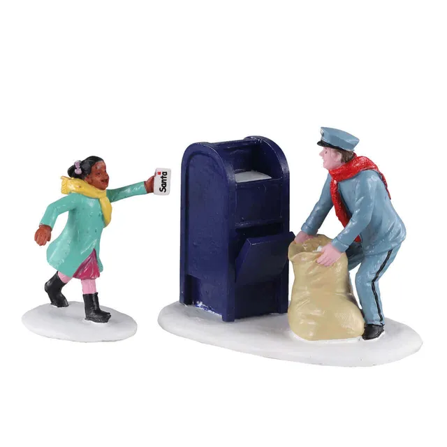 lemax-just-in-time-figurine-facteur-et-petite-fille-no-l image 1