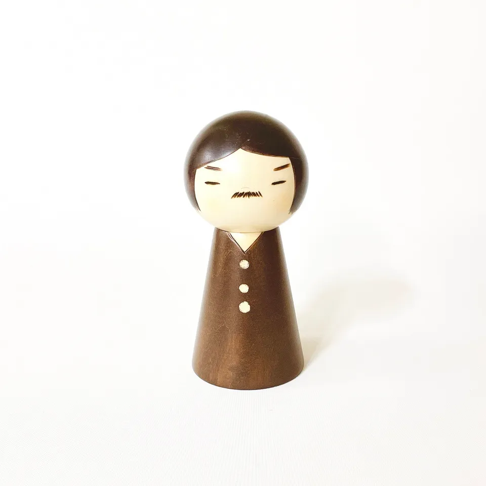 usaburo-kokeshi-papa-san-father-figurine-artisanale-11-5-cm-mizuki image 1