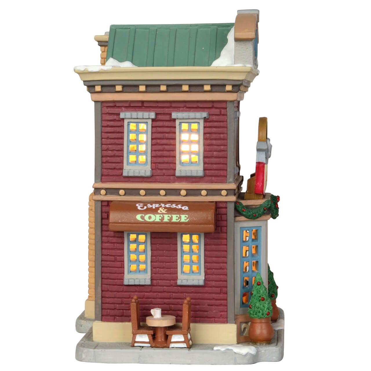 lemax-the-corner-coffee-shop-boutique-miniature-de-collection image 2