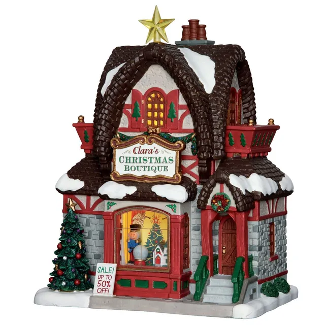 lemax-clara-s-christmas-boutique-maison-miniature-coventry-cove image 1